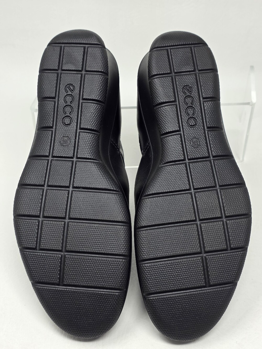 ECCO Womens Felicia Mary Jane Shoes EU 38 US 7-7.5 Black Leather Flats Pre-owned - Picture 6 of 12